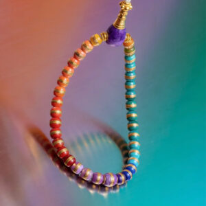 rainbow burger bracelet