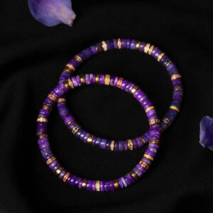 purple gold diamond bracelet