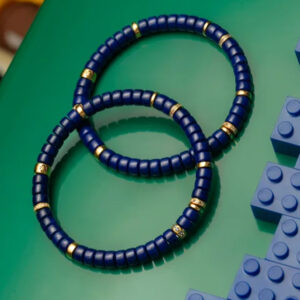 lapis lazuli and gold diamond bracelet