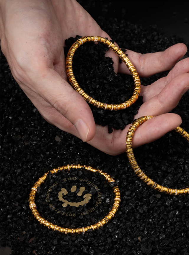 black and white diamond edition solid gold diamond