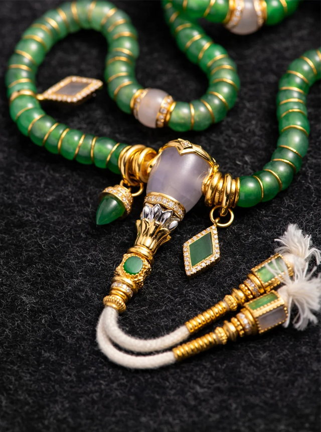 jadeite and gold diamond bracelet