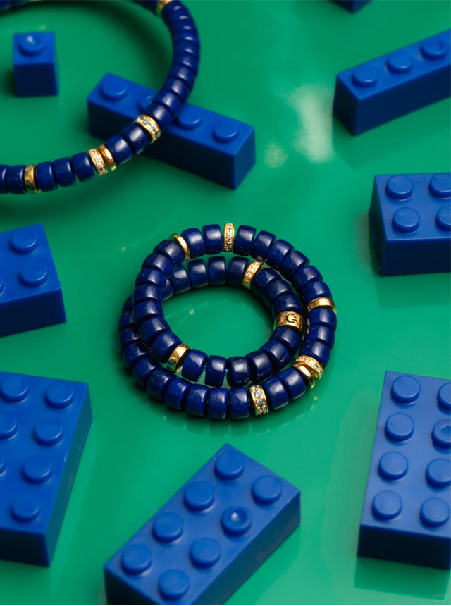 lapis lazuli and gold diamond bracelet