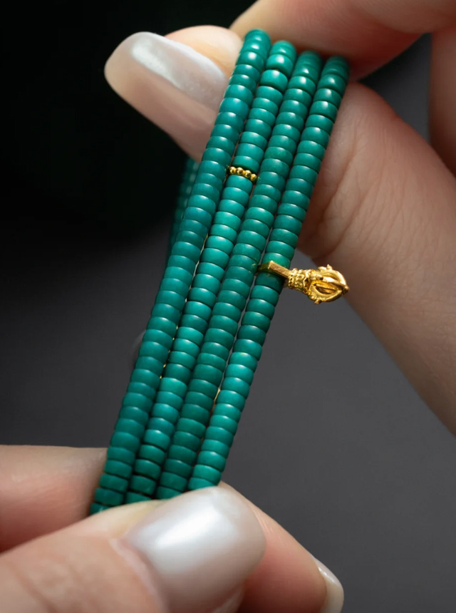 turquoise 108 bead prayer beads set