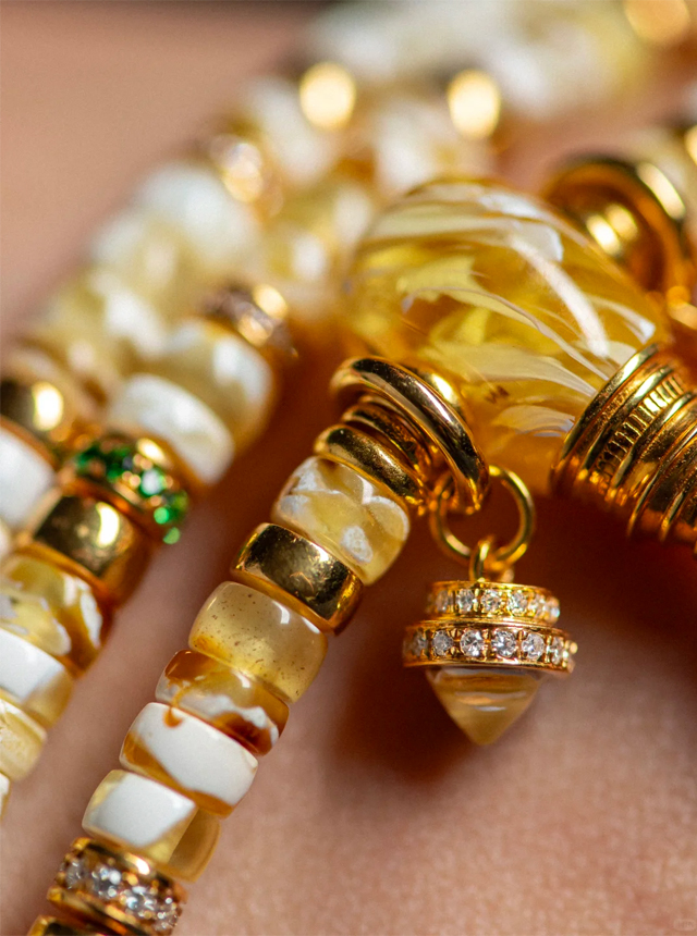 natural amber and honey amber prayer beads