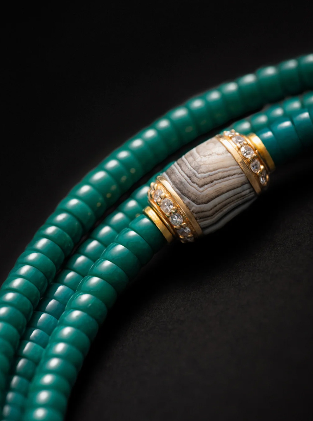 turquoise 108 bead prayer beads set