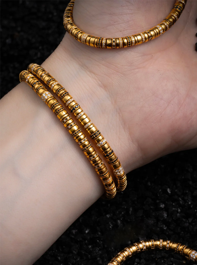 black and white diamond edition solid gold diamond
