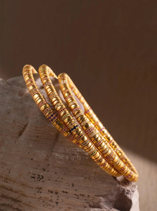 gold and colored diamond bracelet
