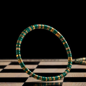 turquoise and gold diamond bracelet