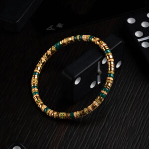 turquoise and gold diamond bracelet