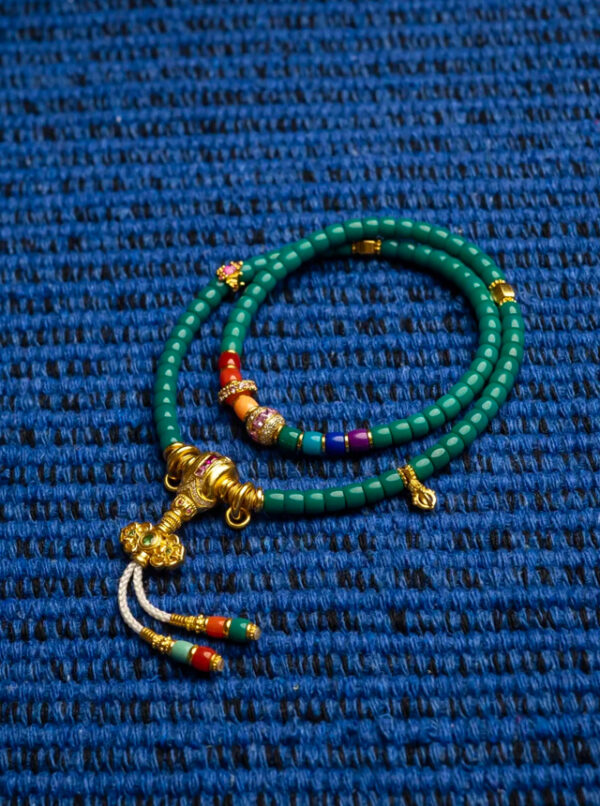 vintage oily green rainbow bracelet