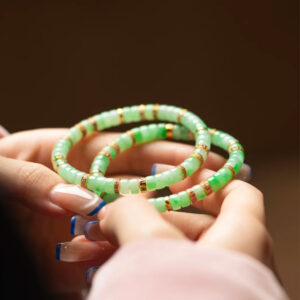 sweet green jadeite bracelet