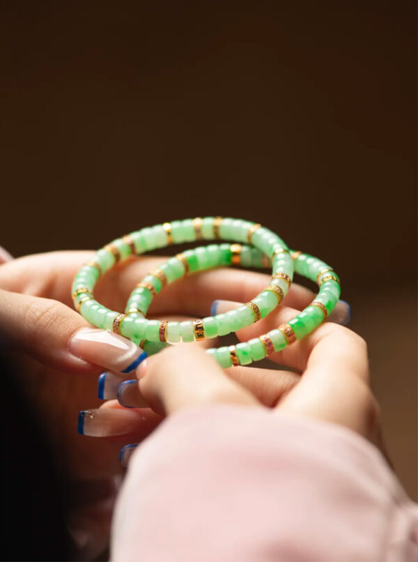sweet green jadeite bracelet
