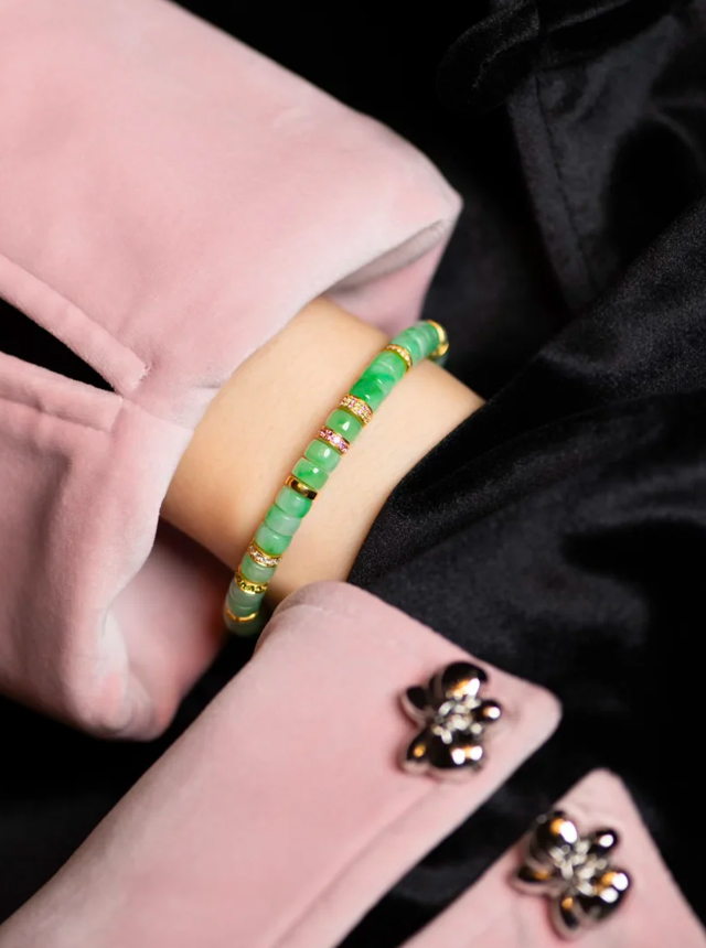 sweet green jadeite bracelet