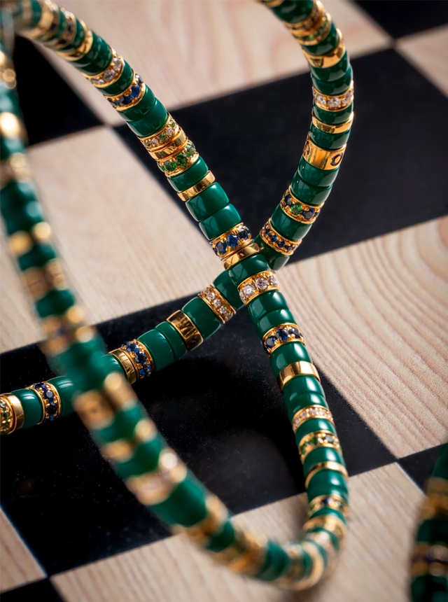 turquoise and gold diamond bracelet