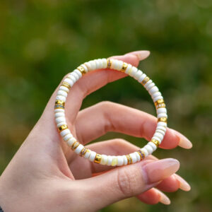 amber and gold diamond bracelet