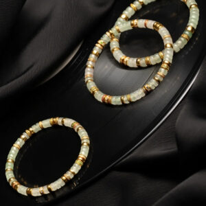 jadeite and gold diamond bracelet