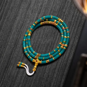 turquoise and gold diamond bracelet