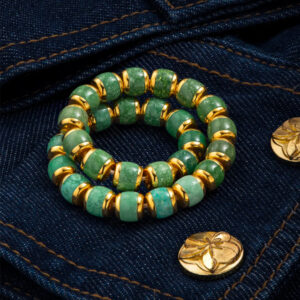 turquoise and gold bracelet