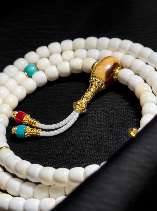 white amber rosary set white amber rosary set