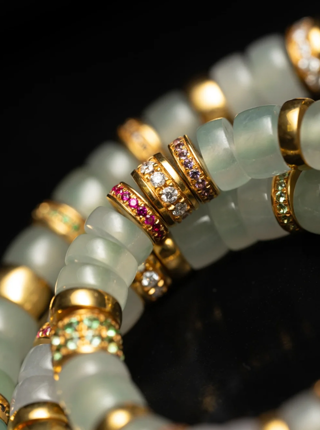 jadeite and gold diamond bracelet jadeite and gold diamond bracelet