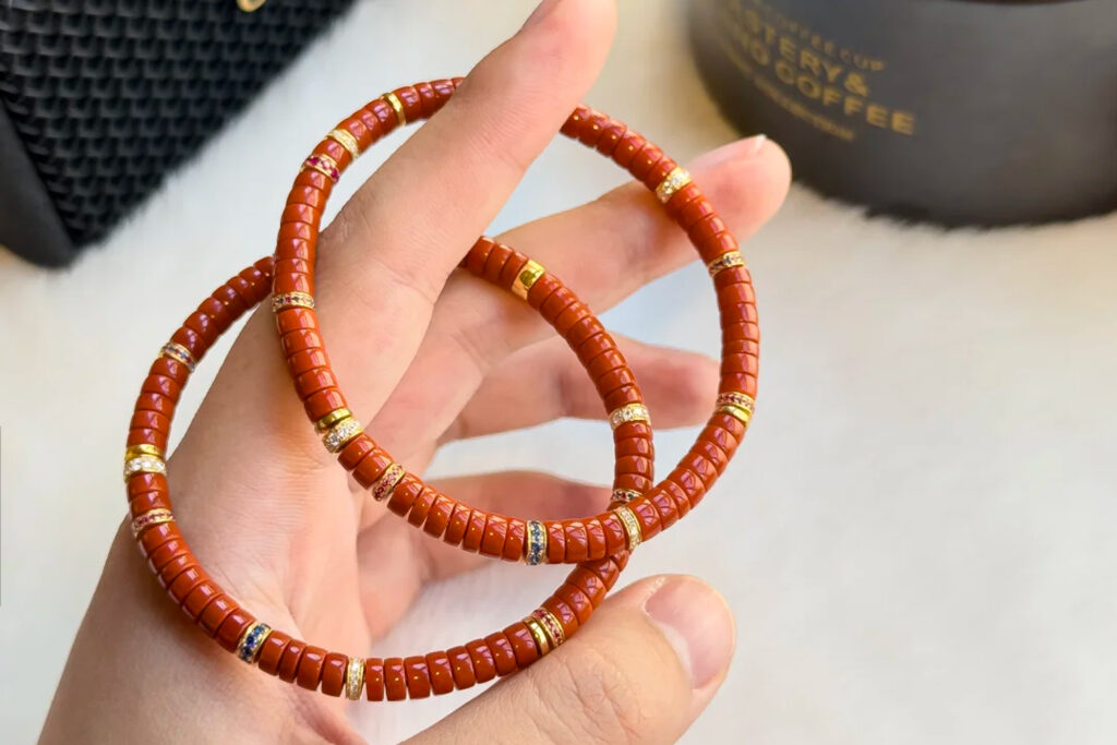 South Red Jade Bracelet