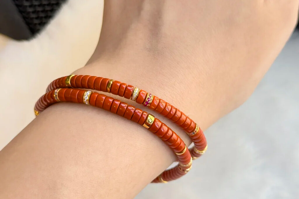 South Red Jade Bracelet